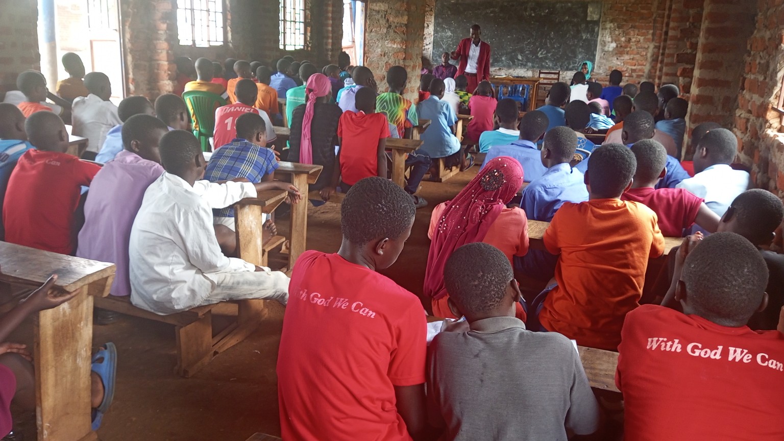 Teacher teaching learners